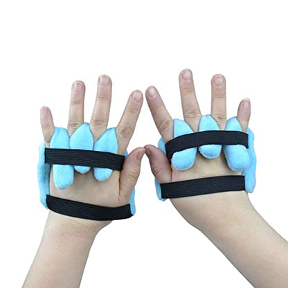 rainbowstar 1 Pair Palm Protector with Finger Separators for Contracture Prevention Pad Comfortable Hand Cushion