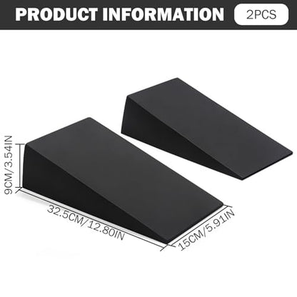 Squat Wedge Block, 1 Pair 13x6x3.5 Inch EVA Supportive Yoga Block for Fitness, Pushup, Weightlifting