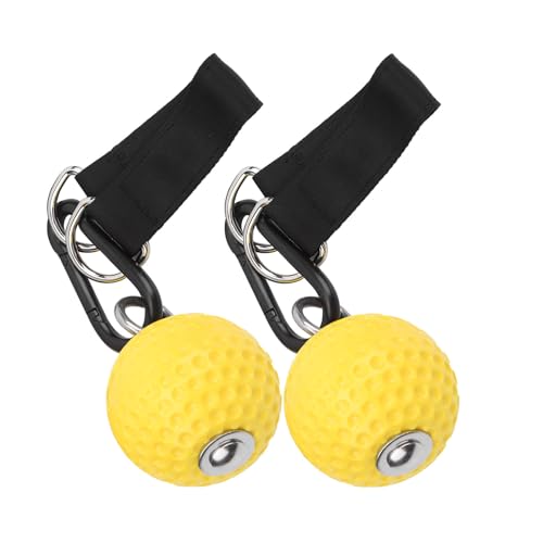 Pull Up Grips Ball Grip Strength Trainer, 304 Stainless Steel Hook & EVA Material for Pull Ups Climbing Training, Cable Machine Attachments for Hand Wrist Finger Strength Workout