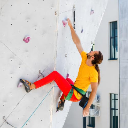 2 Pcs Large Capacity Rock Climbing Chalk Bags with Drawstring Closure and Hard Brim, Polyester Chalk Containers for Outdoor Sports and Rock Climbing