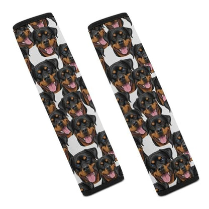 2 Pack Universal Fit Car Seat Belt Pad for Adult Use, All Vehicles, Rottweiler Dogs Seat Belt Covers Cushion, Anti-Slip Pad - color: Pattern 314