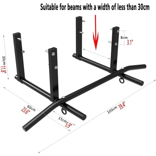 Pull-Up Bar Double-Sided Installation Indoor Fitness Equipment, Wall-Mounted Steel Fitness Bar, Multi-Function Horizontal Bar for Home Gym, Safe Load-Bearing 300 Kg