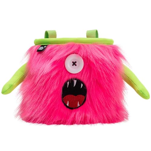 8BPLUS Chalk Bag for Rock Climbing and Bouldering, Chalk Pouch incl Belt & Biner – Cute Funny Character Design, Wide Opening, Gear with Personality, Gift for Climbers - style: KELLY