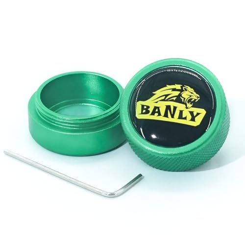 Banly Round Pool Chalk Holder - Portable Pool Cue Chalk Holder, Magnetic Mini Chalk Holder Pool Billiards, Pool Cue Chalk Case Container Box for Billiard Cue Tip Tool Snooker Pool Table Accessory - color: 1-Green Holder