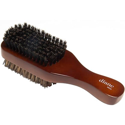 Diane Premium 100% Boar Bristle 2-Sided Club Brush for Men, Medium Firm Bristles for Thick, Curly or Coarse Hair, Mens Brush for Detangling, Smoothing, Wave Styles, Soft on Scalp, Restores Shine - style: 2-Sided Club Brush