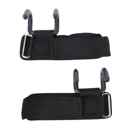 Keenso Weight Lifting Hook, 330lbs Load Bearing Fitness Wrist Strap, Adjustable Hand Grip Support for Deadlift Pull Up, with Rubber Dipped Metal Hook