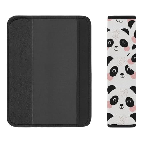 2 Pack Cute Panda Modern Art Seat Belt Shoulder Pad Breathable Shoulder Harness Cover for Child, All Vehicles, Neck and Shoulder Support - color: Pattern 1148