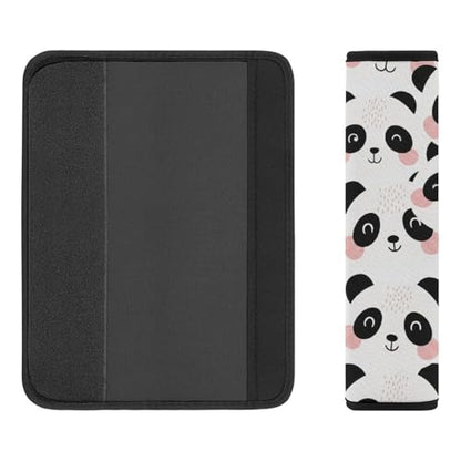 2 Pack Cute Panda Modern Art Seat Belt Shoulder Pad Breathable Shoulder Harness Cover for Child, All Vehicles, Neck and Shoulder Support - color: Pattern 1148