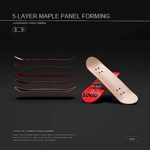 Lently Wood Fingerboards, Mini Fingerboards, 99mmL*29mmW (Redeem The Skeleton) - color: Redeem the Skeleton