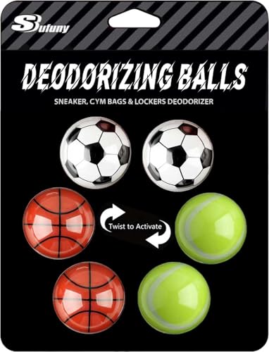 Shoe Deodorizer Balls Sneaker Deodorizers Balls Odor Eliminating for Shoes 6 Packs - color: Fresh Sport