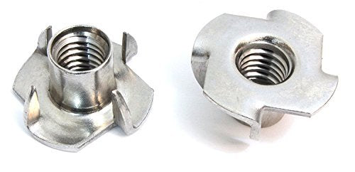 Escape Climbing Four Pronged Zinc T-Nut | Durable Steel Hardware for Rock Climbing Holds | Easy Install (100)