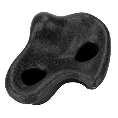10Pcs Rock Climbing Stone Pig Nose Shape Climbing Holds Plastic Textured Climbing Gear Kit (Black)