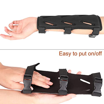 Archery Lightweight Finger Tab Gloves & Arm Guard Adjustable Arm Protector for Hunting Target Shooting Accessory Recurve Bow Compound Bow - size: Medium