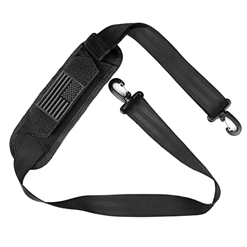 Luggage Duffel Bag Shoulder Pad 52" Universal Replacement Laptop Adjustable Shoulder Strap for Duffel Bag Strap Computer Bags Laptop Case Crossbody Bag Strap Pet Carrier (Black & Strap)