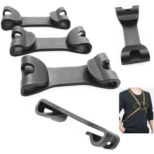 5 Pack Drawstring Backpack Chest Clip Sternum Strap Buckle Quick Release Mount Hook Fastener for Sports Cinch Gym Bag Sackpack String Bags Beach Sack Pack
