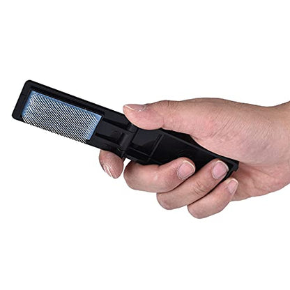 Dancing Shoe Brush, Suede Shoe Brush for Ballroom Tango Latin Dance, Professional Foldable Dance Shoe Cleaner with Cover, Portable Wire Brush for Suede Soles, Lightweight Shoe Care Tool(Black) - color: Black
