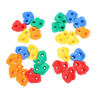 CHICIRIS RockClimbingHolds, PEPlasticSafeOdorlessErgonomicDesign, withTactileFinishforIndoorOutdoorClimbingWalls
