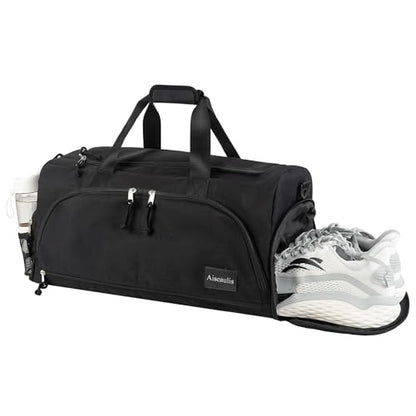 Gym Bag for Men & Women with Shoes Compartment and Wet Pocket Convertible Duffle Bag and Gym Backpack Waterproof Sports Duffel for Travel, Sports, Fitness & Workout