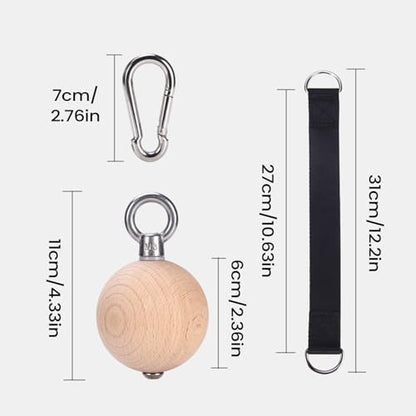 Pull Up Ball Grip 2 Pieces Workout Equipment | Non-Slip Arm Exerciser for Pull Up Bar Barbell Resistance Band Handle Training Strength Workout Home Gym