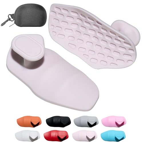 Silicone Gym Grips for Weight Lifting,Workout Gloves Alternative | Anti Slip Gym Workout Grip for Women Men,Rubber Gym Hand Grips-Weightlifting Grips Pad for Barbell,Pull Up,Ryptfit,Training - color: pale pink, size: Medium