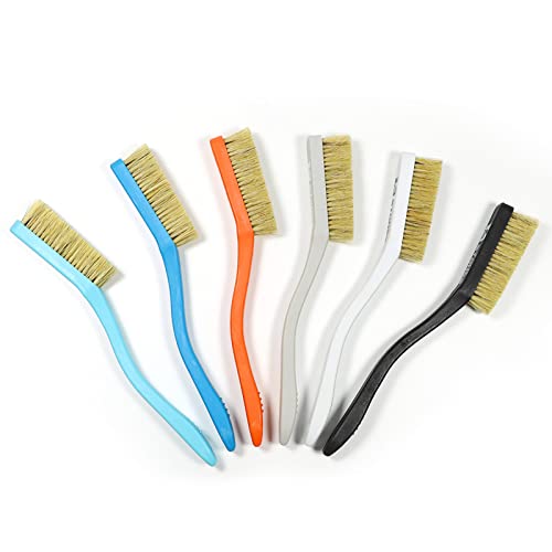 TWO STONES Climbing & Bouldering Brush with Natural Firm Boar's Hair Bristles and Durable Handle, Climbing Chalk Brush Designed for Ultimate Performance on Climbing Wall Indoor or Outdoor - color: Mixed 6 Colors
