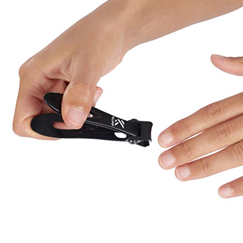 Toenail Clippers for Thick Toenails – KLIPP 15 mm Wide Jaw Thick Fingernail and Toenail Cutter with Curved Stainless-Steel Blades for Seniors – Podiatry Tool for Manicure Pedicure Toe Nail Care - size: Wide Opening