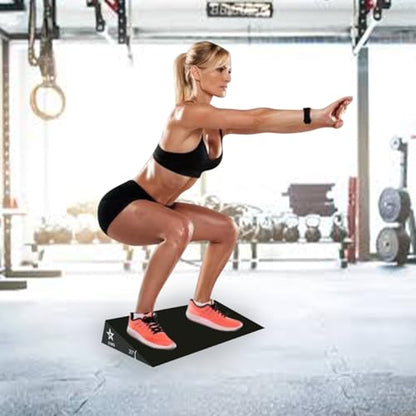 Squat Wedge by SEWD – Extra Large 20 Degree Slant Board for Heel Elevated Squat, Knees Over Toes, Deadlifts – Ideal Squat Wedge Block for Home Gym and Personal Trainers.