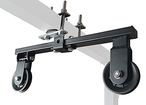 Power Rack Pulley Attachment, LAT Pulldown Machine - Cable & Weight Dual Pulley System for Home Gym Strength Training, Power Racks - color: Style 1