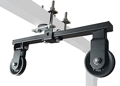 Power Rack Pulley Attachment, LAT Pulldown Machine - Cable & Weight Dual Pulley System for Home Gym Strength Training, Power Racks - color: Style 1