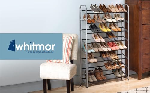 Whitmor 8 Tier Shoe Tower - 40 Pair - with Non-Slip Racks - size: 8-Tire