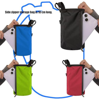Rock Climbing Chalk Bag Waterproofs Chalk Bag Bouldering Bucket for Rock Climbing Weight Lifting Magnesia Powder - color: Willow green