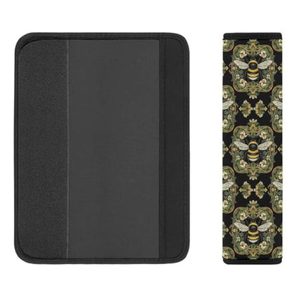 2 Pack Queen Bee Flowers Car Seat Straps Shoulder Pads Breathable Shoulder Protector for Elderly Support, Most Cars, Pressure Relief - color: Pattern 91