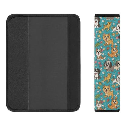 2 Pack Breathable Car Seat Straps Shoulder Pads for Adults and Children, All Vehicles, Floral Dog Gifts Harness Pads Strap, Pressure Relief - color: Pattern 137