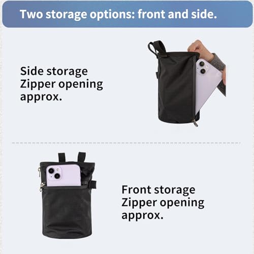 Chalk Bag Waterproof Adjustable Waist Belt Powder Sack | Rock Climbing Chalk Bag for Gymnastics Golf Gym Bowling Lifting Bouldering Weightlifting Workout