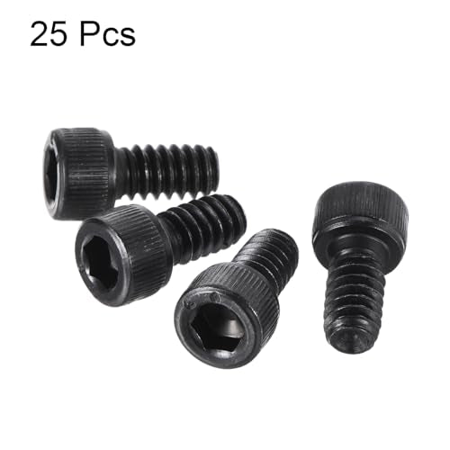 uxcell #10-24x3/8" Hex Socket Head Cap Screw Bolts 12.9 Grade Alloy Steel 25pcs - size: #10-24x3/8"