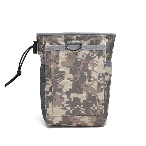 Oxford Fabric Climbing Chalk Bag Drawstring Pouch, Outdoor Accessory Waist Bag for Hiking Camping Small Gear Recovery - color: Acu