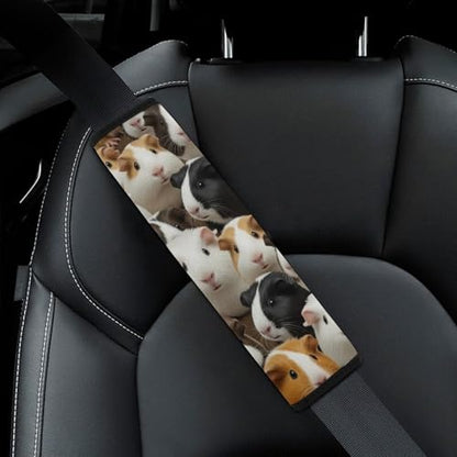 2 Pack Cute Animal Guinea Pig Car Seat Straps Shoulder Pads Breathable Shoulder Protector for Elderly Support, Most Cars, Pressure Relief - color: Pattern 820