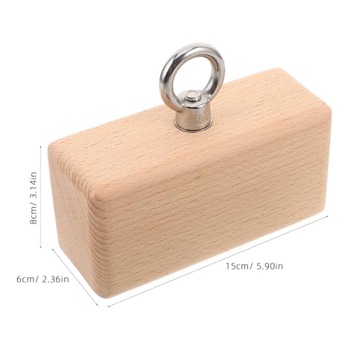 Happyyami Wooden Pinch Block Gripper with Adjustable Resistance and Palm Contour for Climbing and Bouldering Training, Ergonomic Design Wood Hand Strengthener for Home Gym and Rock Climb