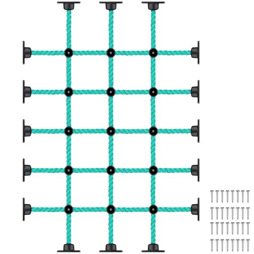 Climbing Net for Kids with Installation Base for 30" × 48" Wooden Frames, 1000 lbs Capacity Cargo Climbing Net Ladder for Playgrounds, Treehouses, Swing Sets & Outdoor Obstacle Courses - color: 30" X 48"