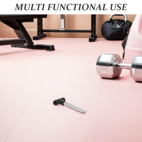 Toddmomy Weight Stack Pins with T-Shaped Handle, 3/8" Diameter 2pcs Heavy Duty Chromium-Plated Steel and 4" Locking Space, Enhanced Safety Locking for Home Gym for Cable Machines
