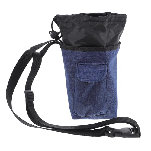 Sosoport Climbing Chalk Bag Waist Pack Anti-Slip Chalk Sack with Storage Pocket Dark Blue for Rock Climbing Bouldering and Outdoor Gymnastics