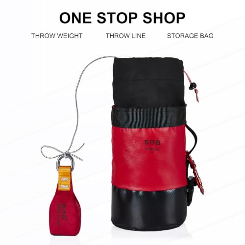 Throwing Bag with Throwing Line, Throwing Bag + 60m/197FT Throwing Line Set for Tree Climbing Tree Work Mountaineering - size: 350G
