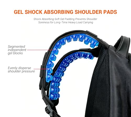 3D Gel Backpack Strap Pads, Universal Shoulder Strap Pad with Pressure Relief Comfort, Anti-Slip Detachable Detachable Breathable Cushion for Backpacks & Bags，2Pcs