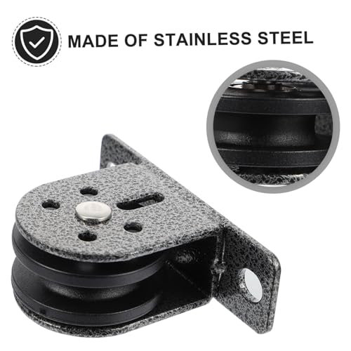 Exercise Pulley Wheel Fitness Bearing Pulley Smooth Rotation Reinforced Material Indoor/Outdoor Use
