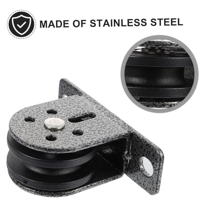 Exercise Pulley Wheel Fitness Bearing Pulley Smooth Rotation Reinforced Material Indoor/Outdoor Use