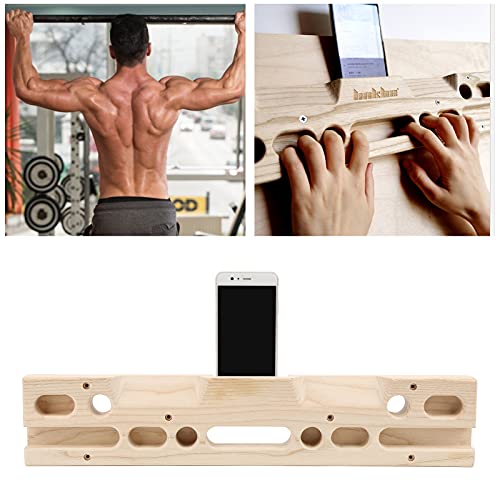 Tyenaza Rock Climbing Fingerboard, Wooden Professional Climbing Training Hangboard Fingerboard