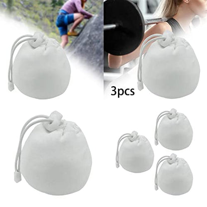 4X Chalk Bag Drawstring Pouch Wrist Bush Sock for Sports Walking Deadlifting