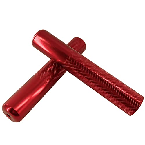 Aluminum Peg Board Climbing Holds for Crossfit, Body Building, Grip/Core Strength & Endurance Training & Exercise (2-Pack, Red)
