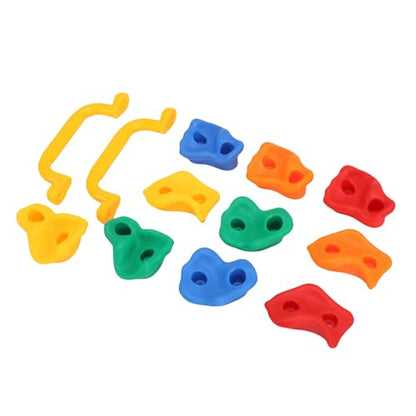 10pcs Rock Climbing Holds, PE Material, Colorful Grips for Kids and Adults Indoor Outdoor Climbing Walls