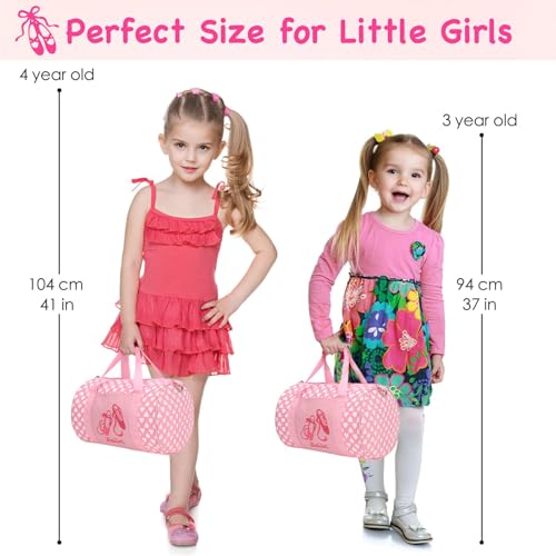 kilofly Girls Ballet Tutu Small Duffel Crossbody Dance Bag